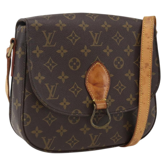 LOUIS VUITTON Monogram Saint Cloud GM Schoudertas M51242 LV Auth LNZ234