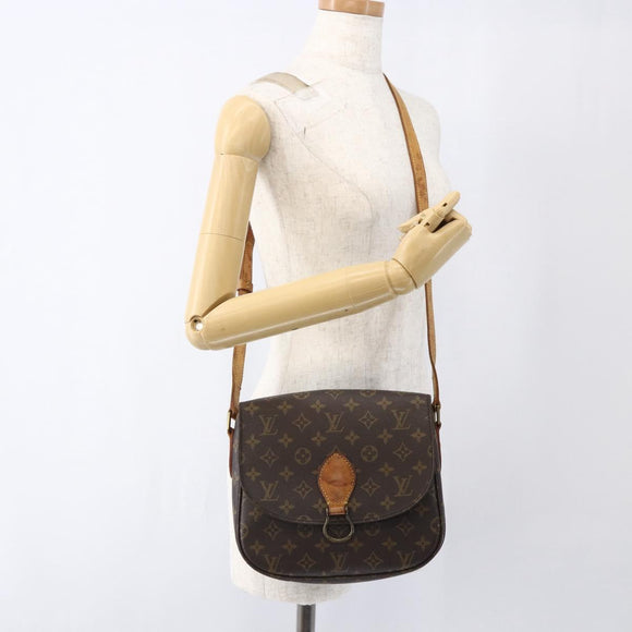 LOUIS VUITTON Monogram Saint Cloud GM Schoudertas M51242 LV Auth LNZ234