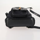 GUCCI Bamboo Backpack Patent leather Black Gold 003 2058 0030 Auth LNZ235-5