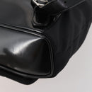 GUCCI Bamboo Backpack Patent leather Black Gold 003 2058 0030 Auth LNZ235-18