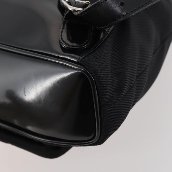GUCCI Bamboo Backpack Patent leather Black Gold 003 2058 0030 Auth LNZ235