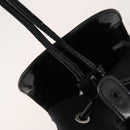 GUCCI Bamboo Backpack Patent leather Black Gold 003 2058 0030 Auth LNZ235-21
