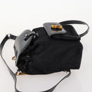 GUCCI Bamboo Backpack Patent leather Black Gold 003 2058 0030 Auth LNZ235-4