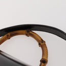 GUCCI Bamboo Backpack Patent leather Black Gold 003 2058 0030 Auth LNZ235-14