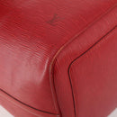 LOUIS VUITTON Epi Keepall 55 Boston Bag Red M42957 LV Auth LNZ240-9