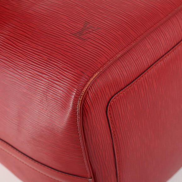 LOUIS VUITTON Epi Keepall 55 Boston Bag Red M42957 LV Auth LNZ240