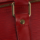 LOUIS VUITTON Epi Keepall 55 Boston Bag Red M42957 LV Auth LNZ240-10