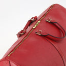 LOUIS VUITTON Epi Keepall 55 Boston Bag Red M42957 LV Auth LNZ240-6