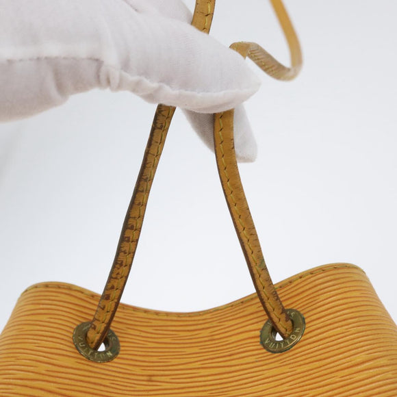 LOUIS VUITTON Epi Petit Noe Schultertasche Gelb M44109 LV Auth LNZ242