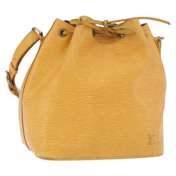 LOUIS VUITTON Epi Petit Noe Schultertasche Gelb M44109 LV Auth LNZ242