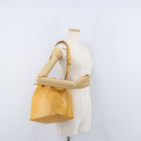 LOUIS VUITTON Epi Petit Noe Schultertasche Gelb M44109 LV Auth LNZ242