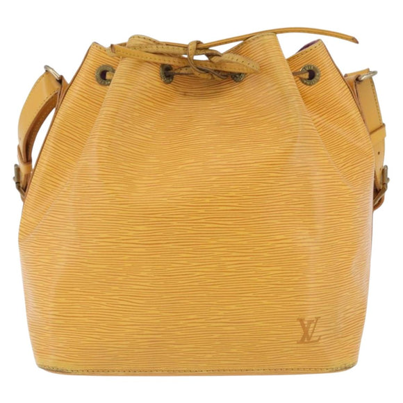 LOUIS VUITTON Epi Petit Noe Schultertasche Gelb M44109 LV Auth LNZ242