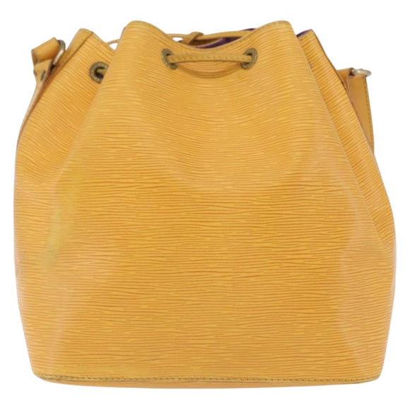 LOUIS VUITTON Epi Petit Noe Schultertasche Gelb M44109 LV Auth LNZ242