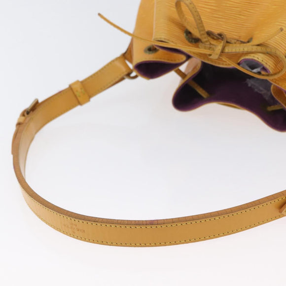 LOUIS VUITTON Epi Petit Noe Schultertasche Gelb M44109 LV Auth LNZ242