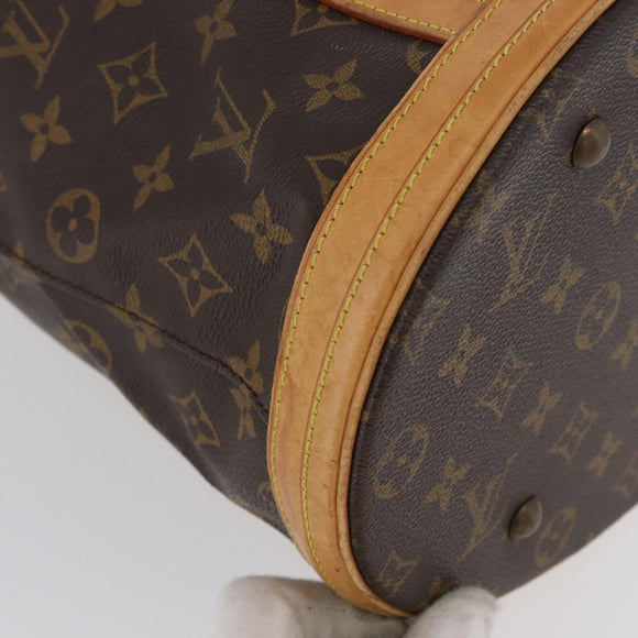 LOUIS VUITTON Monogram Bucket GM Shoulder Bag M42236 LV Auth LNZ244