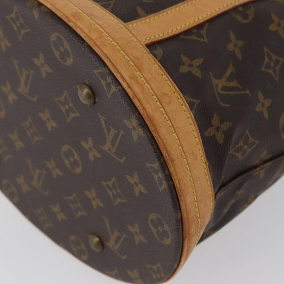 LOUIS VUITTON Monogram Bucket GM Shoulder Bag M42236 LV Auth LNZ244