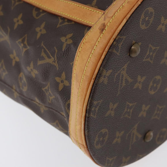 LOUIS VUITTON Monogram Bucket GM Shoulder Bag M42236 LV Auth LNZ244