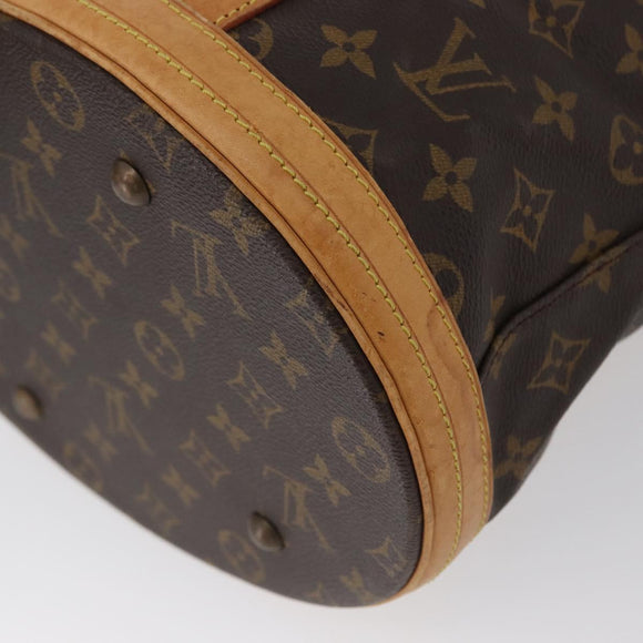 LOUIS VUITTON Monogram Bucket GM Shoulder Bag M42236 LV Auth LNZ244