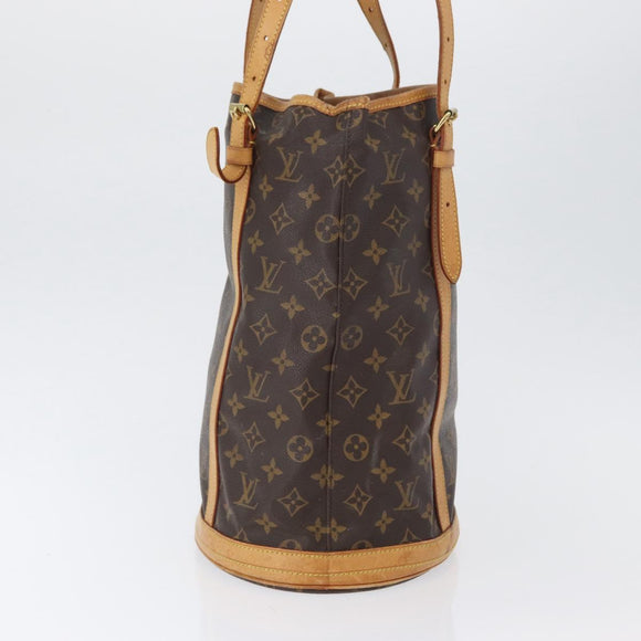 LOUIS VUITTON Monogram Bucket GM Shoulder Bag M42236 LV Auth LNZ244