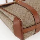 CELINE Macadam Canvas Hand Bag PVC Beige Gold Auth LNZ245-15