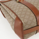 CELINE Macadam Canvas Hand Bag PVC Beige Gold Auth LNZ245-17