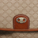 CELINE Macadam Canvas Hand Bag PVC Beige Gold Auth LNZ245-18