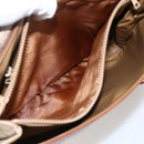 CELINE Macadam Canvas Hand Bag PVC Beige Gold Auth LNZ245-11