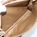 CELINE Macadam Canvas Hand Bag PVC Beige Gold Auth LNZ245-25