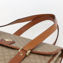 CELINE Macadam Canvas Hand Bag PVC Beige Gold Auth LNZ245-14
