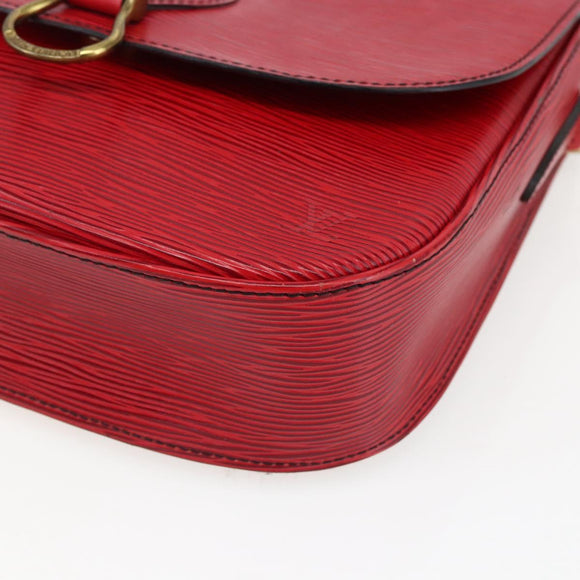LOUIS VUITTON Epi Saint Cloud GM Shoulder Bag Red M52197 LV Auth LNZ246
