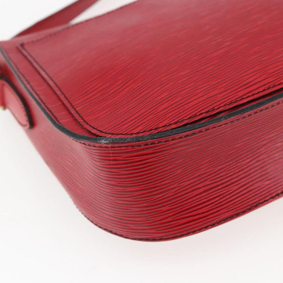 LOUIS VUITTON Epi Saint Cloud GM Shoulder Bag Red M52197 LV Auth LNZ246