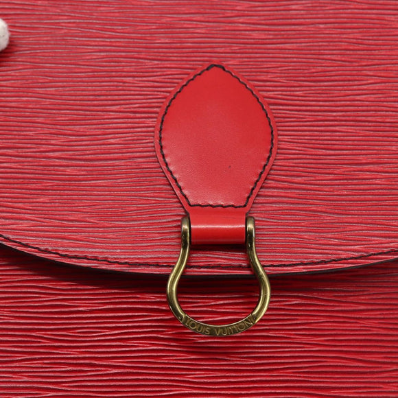 LOUIS VUITTON Epi Saint Cloud GM Shoulder Bag Red M52197 LV Auth LNZ246