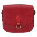 LOUIS VUITTON Epi Saint Cloud GM Shoulder Bag Red M52197 LV Auth LNZ246-13