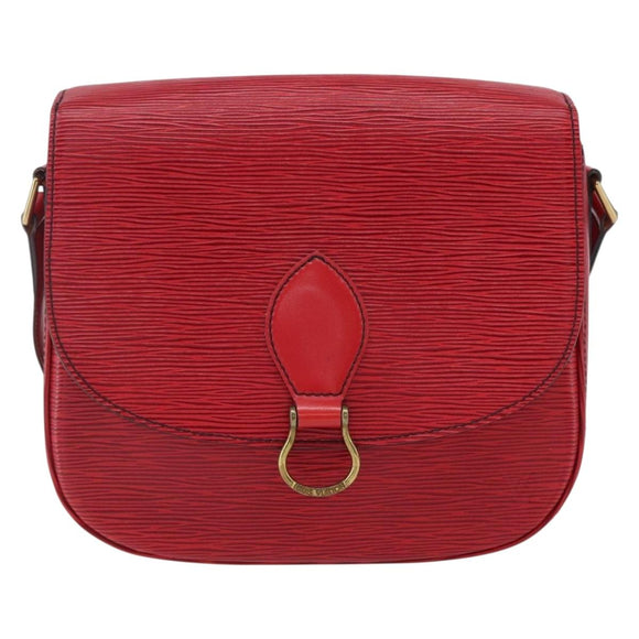 LOUIS VUITTON Epi Saint Cloud GM Shoulder Bag Red M52197 LV Auth LNZ246