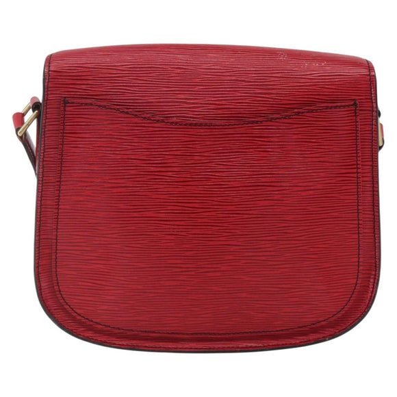 LOUIS VUITTON Epi Saint Cloud GM Shoulder Bag Red M52197 LV Auth LNZ246