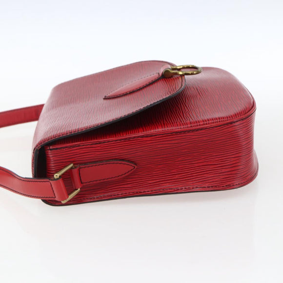 LOUIS VUITTON Epi Saint Cloud GM Shoulder Bag Red M52197 LV Auth LNZ246