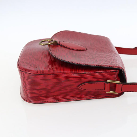 LOUIS VUITTON Epi Saint Cloud GM Shoulder Bag Red M52197 LV Auth LNZ246