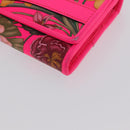 GUCCI Flora Continental Long Wallet Leather Pink Gold 536352 Auth LNZ249V-10