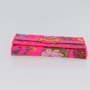 GUCCI Flora Continental Long Wallet Leather Pink Gold 536352 Auth LNZ249V-8