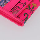 GUCCI Flora Continental Long Wallet Leather Pink Gold 536352 Auth LNZ249V-9