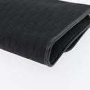 Christian Dior Trotter Canvas Chain Shoulder Bag Black Gold Auth LNZ250-16