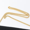 Christian Dior Trotter Canvas Chain Shoulder Bag Black Gold Auth LNZ250-7