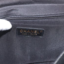 CHANEL Matelasse 25 Chain Shoulder Bag cotton Gold Black CC Auth LNZ255SM-23
