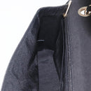 CHANEL Matelasse 25 Chain Shoulder Bag cotton Gold Black CC Auth LNZ255SM-25
