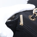 CHANEL Matelasse 25 Chain Shoulder Bag cotton Gold Black CC Auth LNZ255SM-26