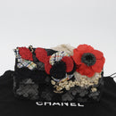 CHANEL Matelasse 25 Chain Shoulder Bag cotton Gold Black CC Auth LNZ255SM-12