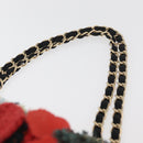 CHANEL Matelasse 25 Chain Shoulder Bag cotton Gold Black CC Auth LNZ255SM-14