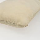 PRADA Shoulder Bag Nylon Ivory Silver Auth LNZ256-15