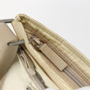 PRADA Shoulder Bag Nylon Ivory Silver Auth LNZ256-10