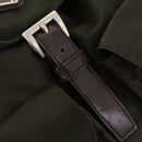 PRADA Backpack Nylon Khaki Silver Auth LNZ259-9